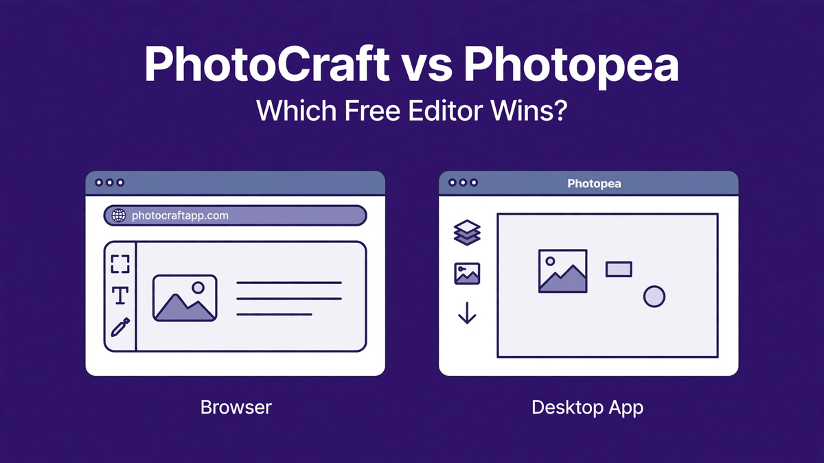 PhotoCraft vs Photopea: Which Free Editor Should You Use?
